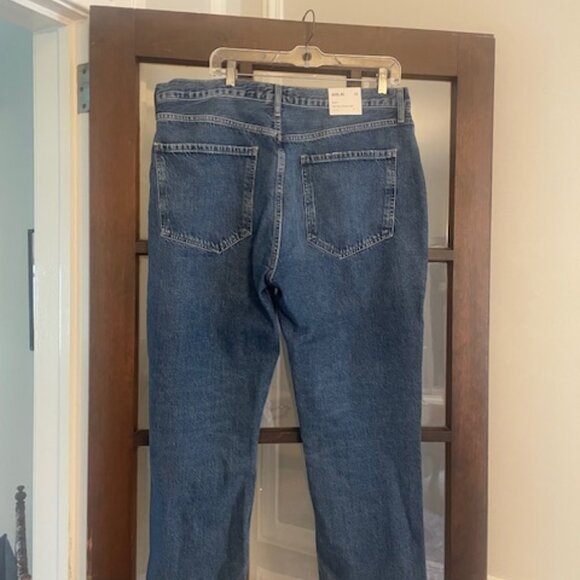 Agolde Riley Crop: High Rise Straight Jeans, Size 34. NWT. - Picture 6 of 6